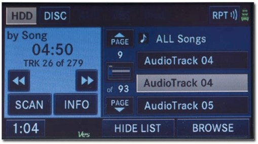 UConnect 730N User Interface